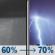 Friday Night: Rain showers likely before 4am, then showers and thunderstorms likely. Cloudy. Low around 67, with temperatures rising to around 69 overnight. North northeast wind 5 to 10 mph. Chance of precipitation is 70%. New rainfall amounts between a quarter and half of an inch possible. Friday Night: Rain Showers Likely