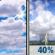 Memorial Day: A 40 percent chance of showers and thunderstorms after 1pm.  Partly sunny, with a high near 84. East northeast wind around 5 mph. 