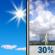 Tuesday: A 30 percent chance of showers and thunderstorms, mainly after 4pm.  Sunny, with a high near 95. Heat index values as high as 102. Light and variable wind becoming northeast 5 to 10 mph in the afternoon. 