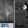 Tuesday Night: A 30 percent chance of showers and thunderstorms before 10pm.  Mostly cloudy, with a low around 72. East wind 5 to 10 mph. 