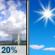 Saturday: Slight Chance Showers And Thunderstorms then Sunny