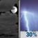 Tonight: A 30 percent chance of showers and thunderstorms, mainly after 4am. Mostly cloudy, with a low around 78. South wind around 10 mph. Tonight: A 30 percent chance of showers and thunderstorms, mainly after 4am. Mostly cloudy, with a low around 78. South wind around 10 mph.