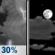Tonight: A chance of showers and thunderstorms before 7pm, then a slight chance of showers between 7pm and 10pm.  Partly cloudy, with a low around 68. East northeast wind around 5 mph becoming south southwest in the evening.  Chance of precipitation is 30%.