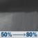 Friday Night: A chance of showers and thunderstorms, then showers and possibly a thunderstorm after midnight. Low around 47. South southeast wind 10 to 15 mph, with gusts as high as 25 mph. Chance of precipitation is 80%. Friday Night: A chance of showers and thunderstorms, then showers and possibly a thunderstorm after midnight. Low around 47. South southeast wind 10 to 15 mph, with gusts as high as 25 mph. Chance of precipitation is 80%.