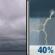 Wednesday: A chance of showers and thunderstorms between 1pm and 4pm, then a chance of showers and thunderstorms. Cloudy, with a high near 93. Heat index values as high as 97. South wind 15 to 20 mph, with gusts as high as 30 mph. Chance of precipitation is 40%. New rainfall amounts less than a tenth of an inch possible. Wednesday: Cloudy then Chance Showers And Thunderstorms