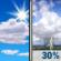 Tuesday: A 30 percent chance of showers and thunderstorms after 1pm.  Mostly sunny, with a high near 92. South wind around 5 mph becoming east southeast in the afternoon. 