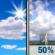 Sunday: A chance of showers and thunderstorms after 1pm. Mostly sunny. High near 95, with temperatures falling to around 93 in the afternoon. Heat index values as high as 102. South southwest wind around 5 mph. Chance of precipitation is 50%. New rainfall amounts less than a tenth of an inch possible. Sunday: Mostly Sunny then Chance Showers And Thunderstorms