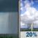 Wednesday: A slight chance of rain showers before 7am, then a slight chance of showers and thunderstorms. Sunny, with a high near 98. Heat index values as high as 103. Southeast wind 5 to 10 mph, with gusts as high as 25 mph. Chance of precipitation is 20%. Wednesday: Slight Chance Rain Showers then Slight Chance Showers And Thunderstorms