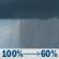 Monday: Showers and possibly a thunderstorm. High near 69. East southeast wind 5 to 10 mph becoming southwest in the afternoon. Winds could gust as high as 20 mph. Chance of precipitation is 100%. Monday: Showers and possibly a thunderstorm. High near 69. East southeast wind 5 to 10 mph becoming southwest in the afternoon. Winds could gust as high as 20 mph. Chance of precipitation is 100%.