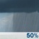Thursday: A chance of showers and thunderstorms. Mostly cloudy, with a high near 79. South wind around 15 mph, with gusts as high as 20 mph. Chance of precipitation is 50%. Thursday: A chance of showers and thunderstorms. Mostly cloudy, with a high near 79. South wind around 15 mph, with gusts as high as 20 mph. Chance of precipitation is 50%.
