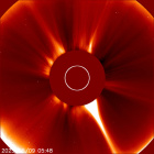 Latest LASCO C2 image of the Sun