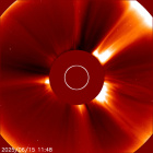 Latest LASCO C2 image of the Sun
