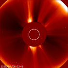 Latest LASCO C2 image of the Sun