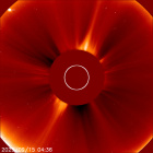 Latest LASCO C2 image of the Sun