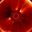 Latest LASCO C2 image of the Sun