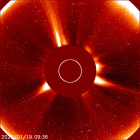 Latest LASCO C2 image of the Sun