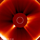 Latest LASCO C2 image of the Sun
