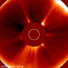 Latest LASCO C2 image of the Sun