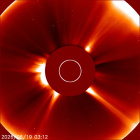 Latest LASCO C2 image of the Sun