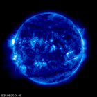 Click for time-lapse image of the sun