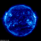 Click for time-lapse image of the sun