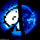 Click for time-lapse image of the sun